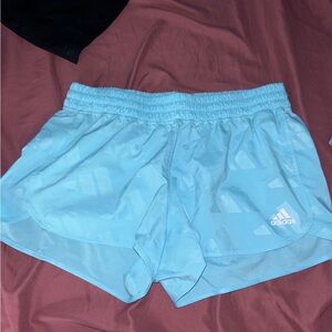 Adidas Women's Sky Blue Athletic Shorts